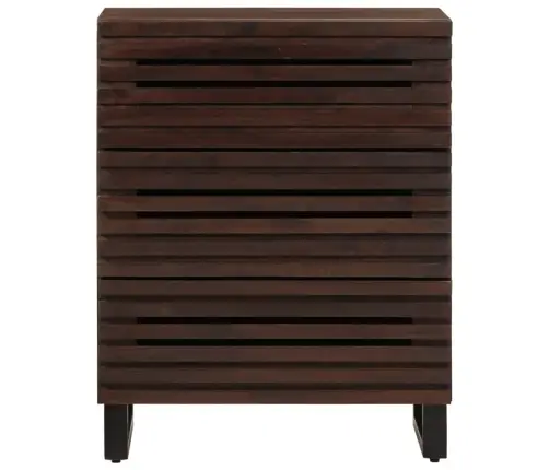 Kumode, Brūna, 60X34X75 Cm, Mango Masīvkoks Vidaxl