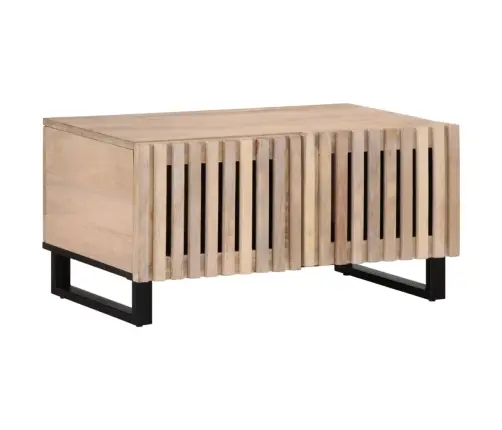 Kohvilaud, Valge, 80 X 51 X 40 cm Mangopuit