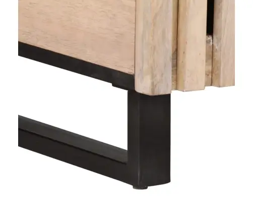 Kohvilaud, Valge, 80 X 51 X 40 cm Mangopuit