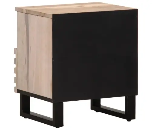 Naktinės Spintelės, 2Vnt., 40X34X46cm Baltintas Mango Masyvas