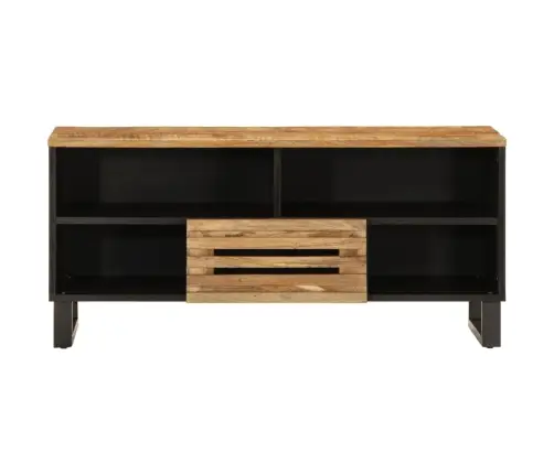 Tv Skapītis, 100X34X46 Cm, Raupjš Mango Masīvkoks Vidaxl