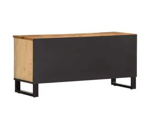 Tv Skapītis, 100X34X46 Cm, Raupjš Mango Masīvkoks Vidaxl