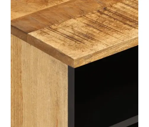Tv Skapītis, 100X34X46 Cm, Raupjš Mango Masīvkoks Vidaxl