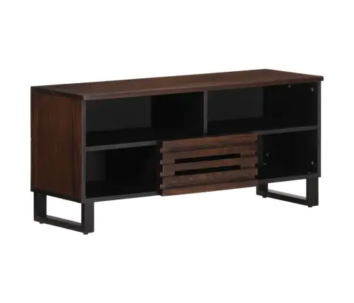 Tv Skapītis, Brūns, 100X34X46 Cm, Mango Masīvkoks Vidaxl