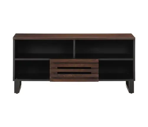 Tv Skapītis, Brūns, 100X34X46 Cm, Mango Masīvkoks Vidaxl