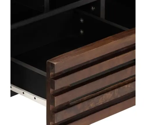 Tv Skapītis, Brūns, 100X34X46 Cm, Mango Masīvkoks Vidaxl