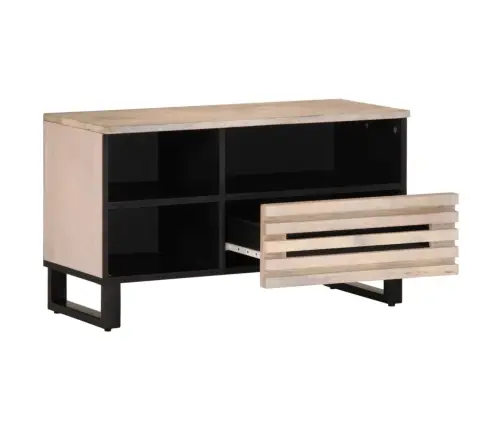 Televizoriaus Spintelė, 80X34X46cm Mango Medienos Masyvas