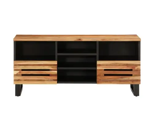 Tv Skapītis, 100X34X46 Cm, Akācijas Masīvkoks Vidaxl