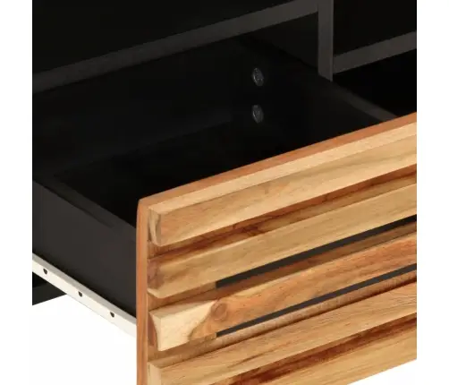 Tv Skapītis, 100X34X46 Cm, Akācijas Masīvkoks Vidaxl