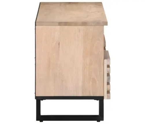 Televizoriaus Spintelė, 100X34X46cm Mango Medienos Masyvas