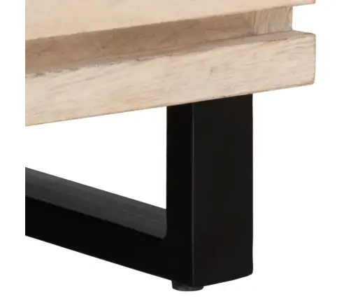 Televizoriaus Spintelė, 100X34X46cm Mango Medienos Masyvas