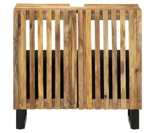 Vonios Kambario Spintelė Praustuvui, 62X34X58cm Mango Masyvas