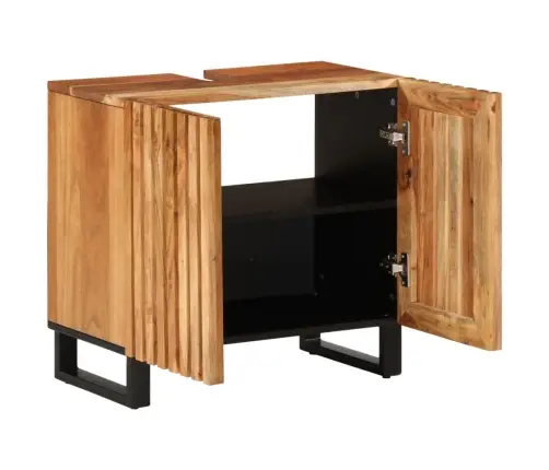 Vannasistabas Izlietnes Skapītis, 62X34X58 Cm, Akācijas Koks Vidaxl