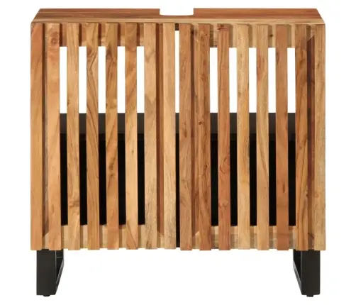 Vannasistabas Izlietnes Skapītis, 62X34X58 Cm, Akācijas Koks Vidaxl