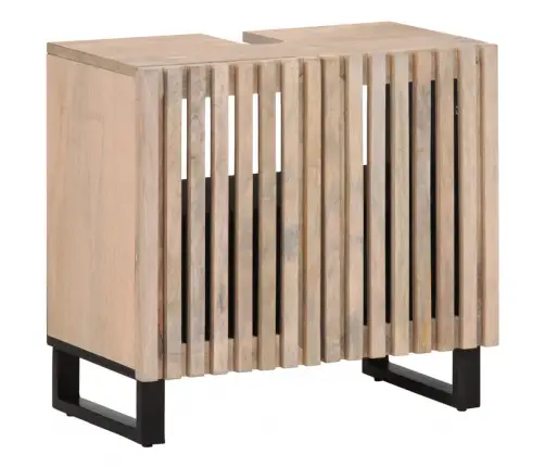 Vannasistabas Izlietnes Skapītis, 62X34X58 Cm, Mango Masīvkoks Vidaxl