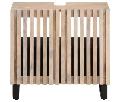 Vannasistabas Izlietnes Skapītis, 62X34X58 Cm, Mango Masīvkoks Vidaxl