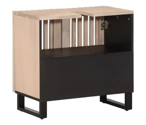 Vannasistabas Izlietnes Skapītis, 62X34X58 Cm, Mango Masīvkoks Vidaxl