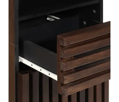 Kumode, Brūna, 38X34X160 Cm, Mango Masīvkoks Vidaxl