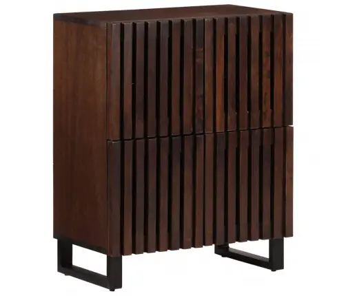 Kumode, Brūna, 60X34X75 Cm, Mango Masīvkoks Vidaxl