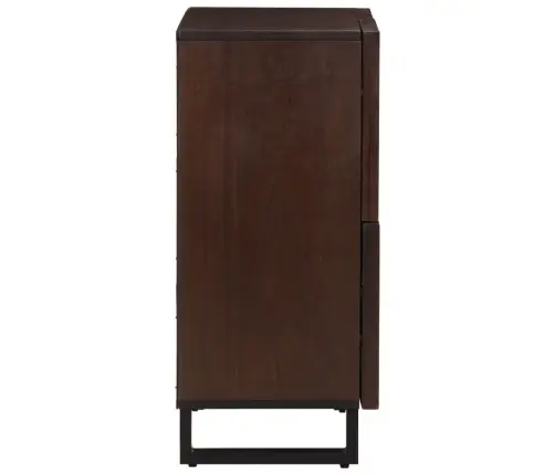 Kumode, Brūna, 60X34X75 Cm, Mango Masīvkoks Vidaxl