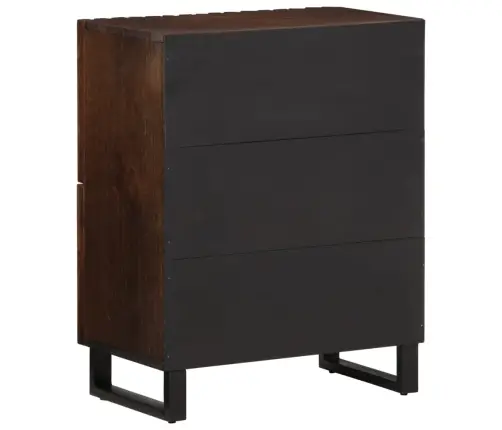 Kumode, Brūna, 60X34X75 Cm, Mango Masīvkoks Vidaxl