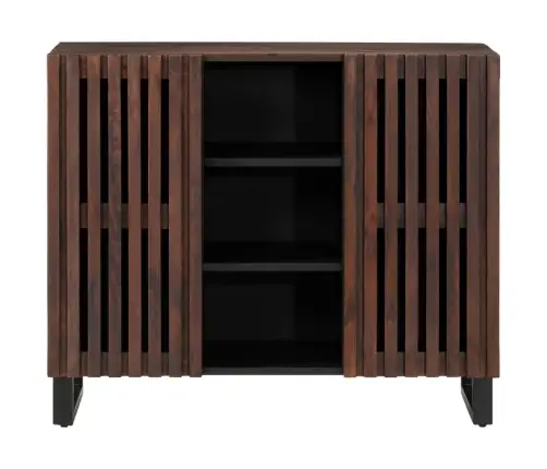 Šoninė Spintelė, Ruda, 90X34X75cm Mango Medienos Masyvas