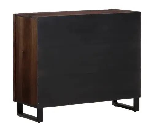 Šoninė Spintelė, Ruda, 90X34X75cm Mango Medienos Masyvas