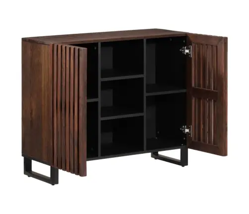 Šoninė Spintelė, Ruda, 90X34X75cm Mango Medienos Masyvas