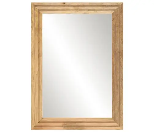 Vannitoapeegel, 50 X 70 cm Töötlemata Mangopuit Ja Klaas