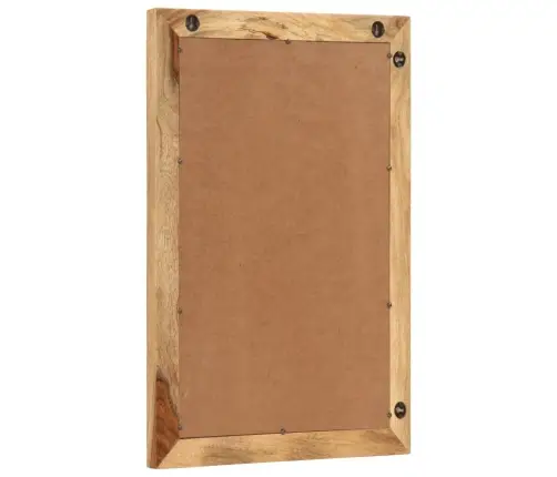 Vannitoapeegel, 50 X 70 cm Töötlemata Mangopuit Ja Klaas