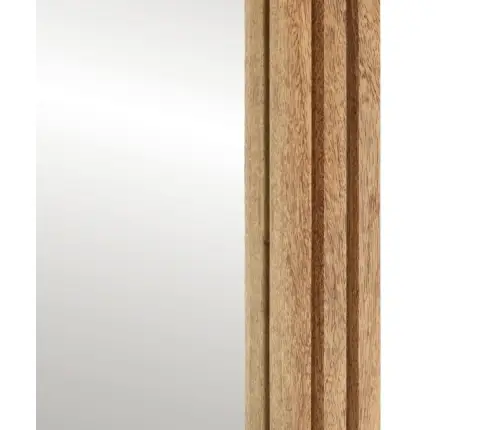 Vannitoapeegel, 50 X 70 cm Töötlemata Mangopuit Ja Klaas