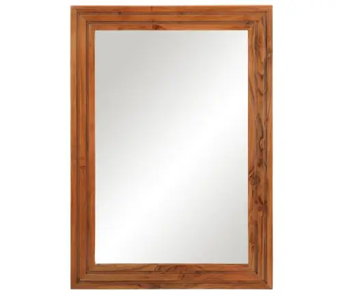 Vannasistabas Spogulis, 50X70 Cm, Akācijas Masīvkoks Un Stikls Vidaxl