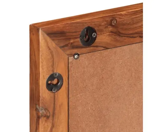 Vannasistabas Spogulis, 50X70 Cm, Akācijas Masīvkoks Un Stikls Vidaxl