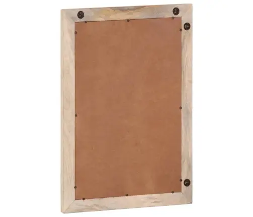 Vonios Veidrodis, 50X70cm Mango Medienos Masyvas Ir Stiklas Vonios Veidrodis, 50X70cm Mango Medienos Masyvas Ir Stiklas