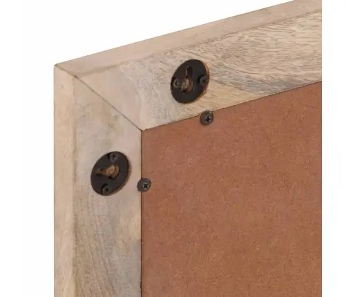 Vonios Veidrodis, 50X70cm Mango Medienos Masyvas Ir Stiklas Vonios Veidrodis, 50X70cm Mango Medienos Masyvas Ir Stiklas