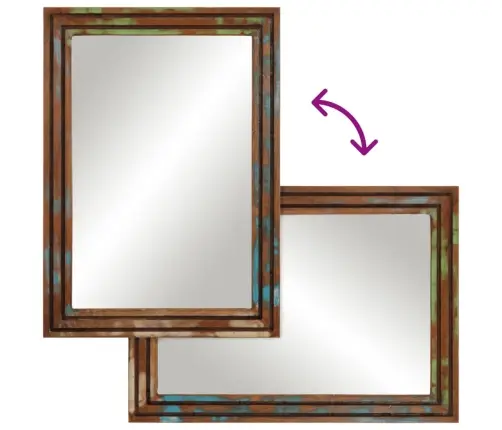 Spogulis, 50X70 Cm, Akācijas Masīvkoks Un Stikls Vidaxl