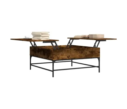 Kohvilaud, Suitsutamm, 95X95X45 cm Tehispuit Ja Metall