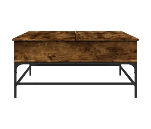 Kohvilaud, Suitsutamm, 95X95X45 cm Tehispuit Ja Metall