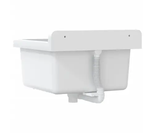 Valamu Seinale Kinnitamiseks, Valge, 40 X 40 X 24 cm Vaik