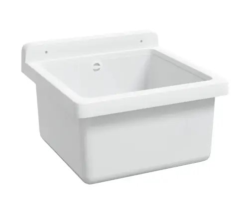 Valamu Seinale Kinnitamiseks, Valge, 40 X 40 X 24 cm Vaik