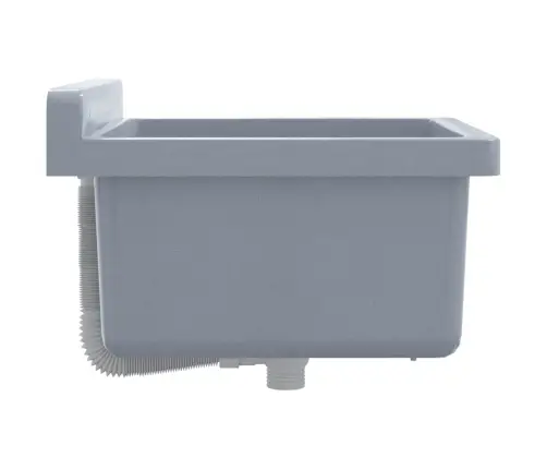 Izlietne, Stiprināma Pie Sienas, Pelēka, 40X40X24 Cm, Sveķi Vidaxl