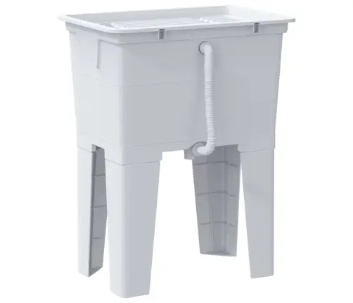 Praustuvas Skalbiniams, Baltos Spalvos, 59X41X75cm Derva