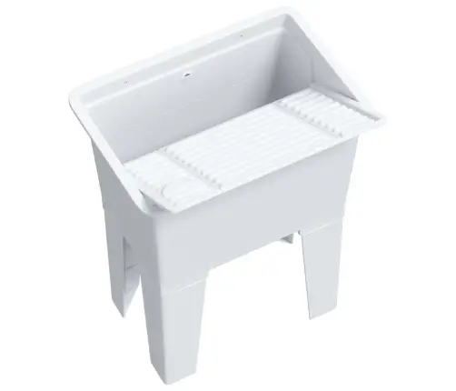 Praustuvas Skalbiniams, Baltos Spalvos, 59X41X75cm Derva