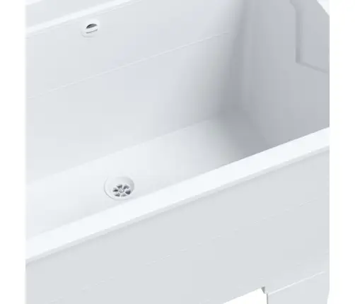 Praustuvas Skalbiniams, Baltos Spalvos, 59X41X75cm Derva