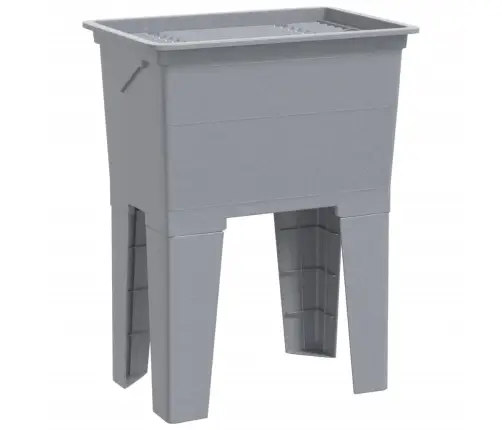 Veļas Bļoda, Pelēka, 59X41X75 Cm, Sveķi Vidaxl