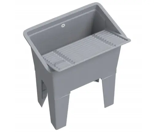 Veļas Bļoda, Pelēka, 59X41X75 Cm, Sveķi Vidaxl