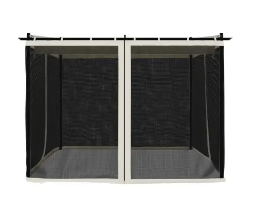 Võrkseintega Paviljon, Kreemjas, 3X3 M, Teras