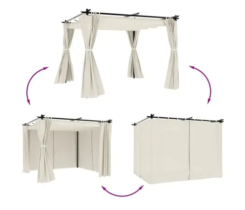 Kardinatega Paviljon, Kreemjas, 3X3 M, Teras