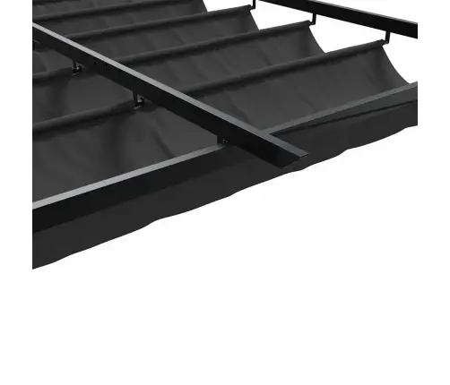 Sienā Piestiprināta Nojume Antracīta 3 X 3 M Tērauds Vidaxl