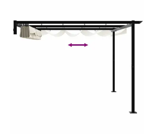 Paviljon Cream 400 X 300 X 200 Cm Polüester